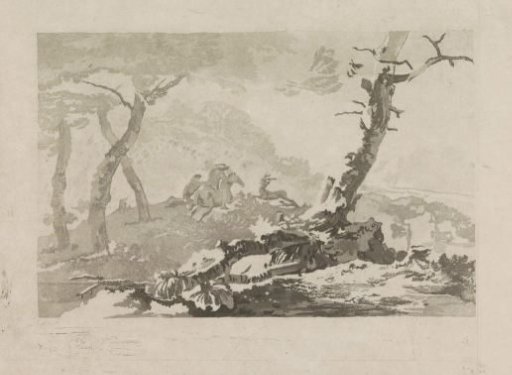 Landscape with Stag Hunt