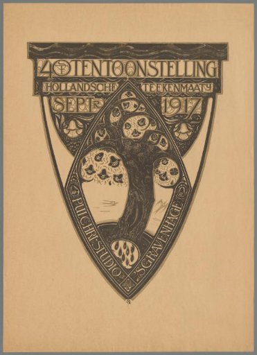 40th Exhibition Dutch Drawing Society. Sept. 1917 Pulchri Studio 's-Gravenhage 1876