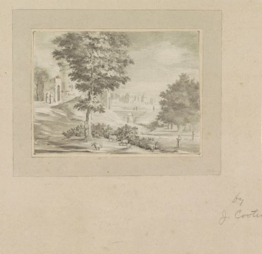 Landscape with Shepherd and Sheep