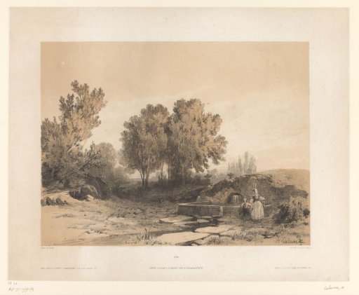 Landscape with a washing place