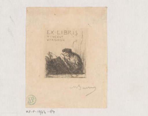 Ex libris of Vincent van Gogh