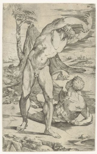 Two Naked Men in a Landscape