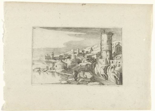 City with Towers on the Water