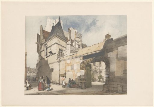 View of the courtyard of Hôtel de Cluny in Paris
