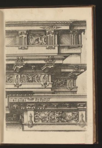 Three Doric Capitals Decorated with Garlands, Wreaths, Scrollwork, and Animal Heads in the Metopes