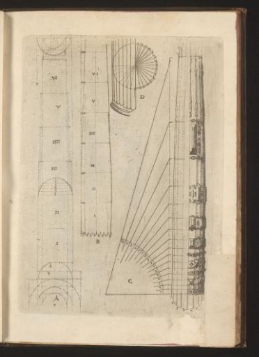 Proportional proportions of the shaft of a column from the Tuscan order