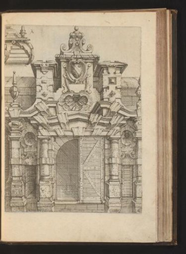 Window with broken pediment