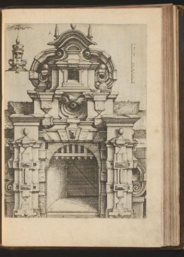 Window with raised grille and a clock tower as an alternative for the crowning