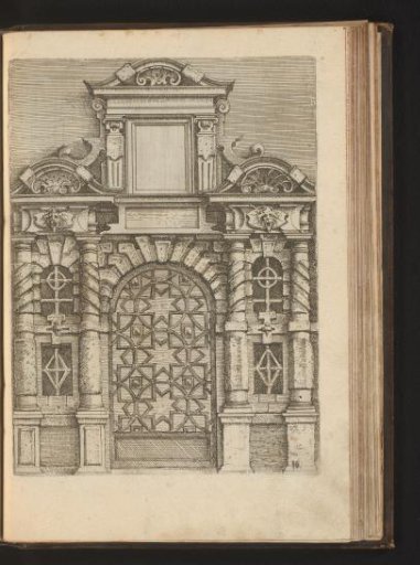 Portal Closed with an Iron Gate and a Motif of Stars