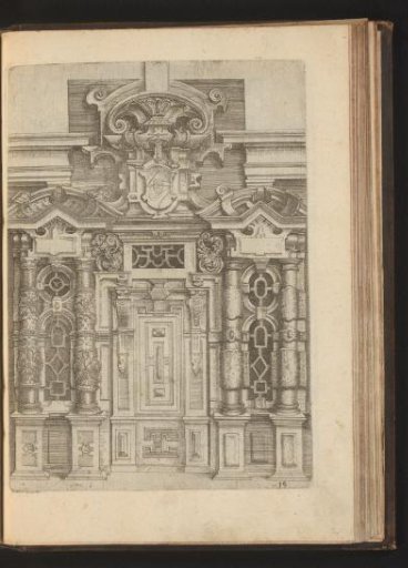 Door and Windows with Decorated Columns and Pediments
