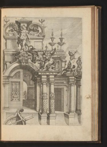 Decorated portal with Neptune and Nereids on top