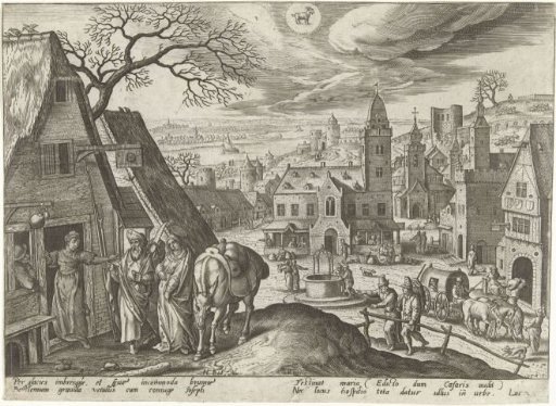 December: Joseph and Mary are refused at the inn