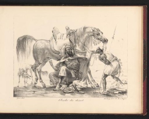 Soldier Giving a Man Horse's Milk to Drink