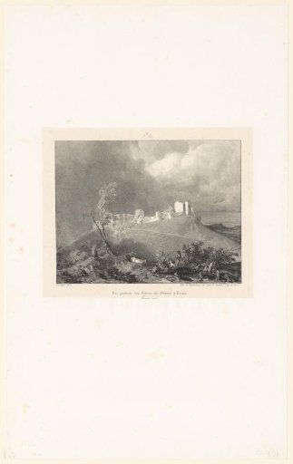 View of the ruins of the castle of Arlay