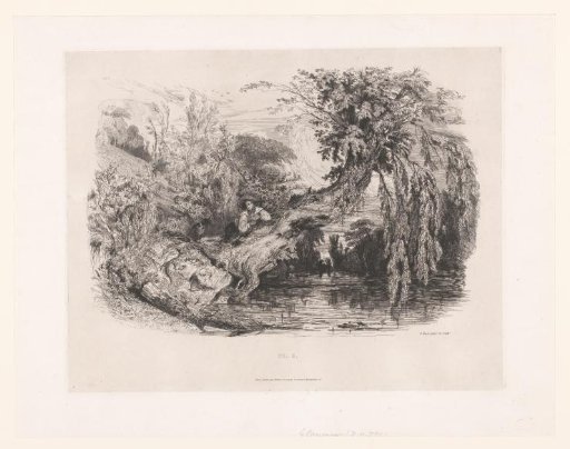 Hunter in a tree by the water