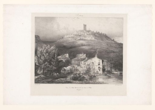 View of the tower of Mont-Perrou in the Auvergne