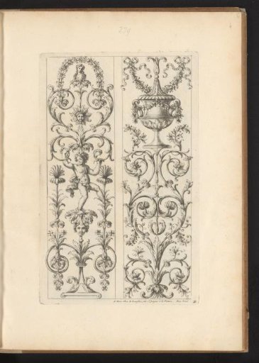 Two Panels with Candelabra