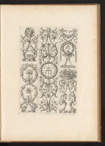 Candelabrum Motifs with Acanthus Scrolls