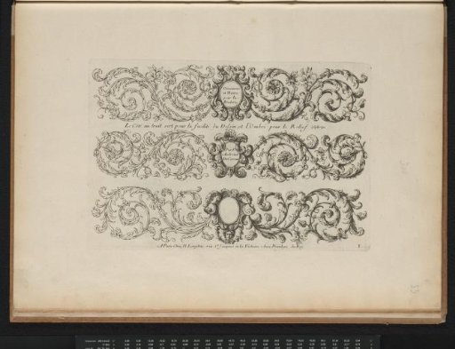 Title page with leaf and flower motifs