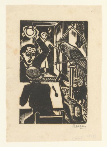 Woman Entering a Room