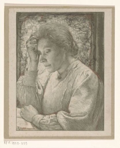 Portrait of Henriëtte Roland Holst-van der Schalk
