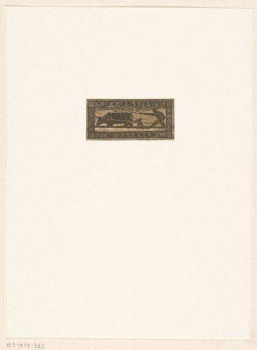 Ex libris of P.H. Burgers