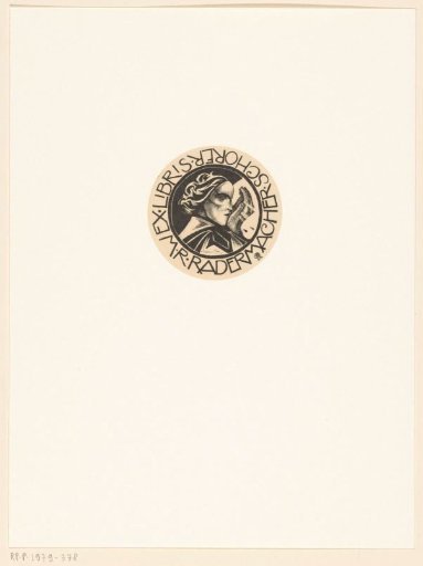 Ex libris of M.R. Radermacher Schorer