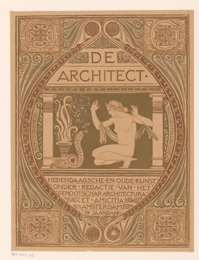 Cover design for: De Architect, 1911