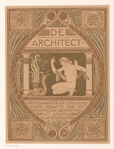 Cover design for: De Architect, 1911