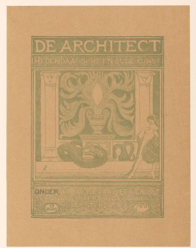 Cover design for: De Architect, 1911