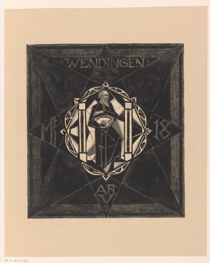 Cover Design for: Wendingen, 1918