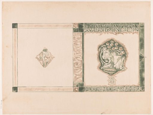 Cover design for: Wendingen, Woodcutters' Issue, 1919