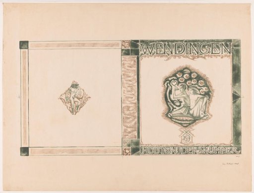Cover design for: Wendingen, Woodcutters' Issue, 1919