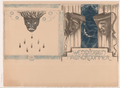 Cover design for: Wendingen, Mask Issue, 1920