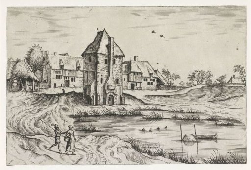 Houses by a Pond
