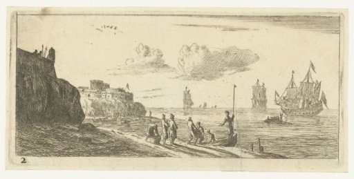 Seascape with a fortress