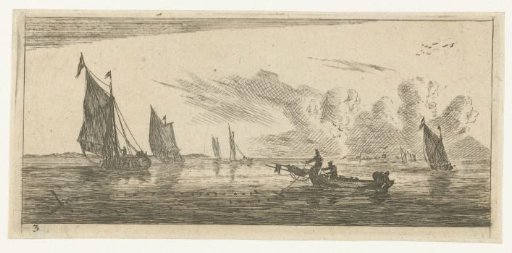 Seascape with various sailing ships