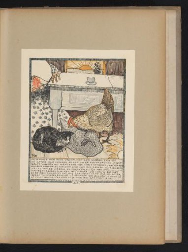 Young Swan with the Old Woman and Her Hen and Cat