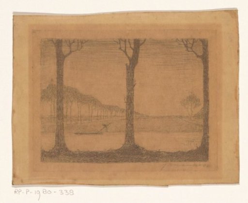 Trees along the canal near the Woudsterweg