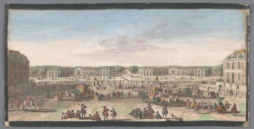 View of the stables of the Palace of Versailles