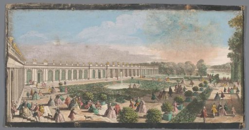 View of the Grand Trianon in the Gardens of Versailles