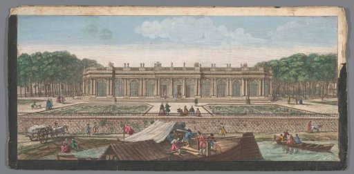 View of the Grand Trianon in the Gardens of Versailles