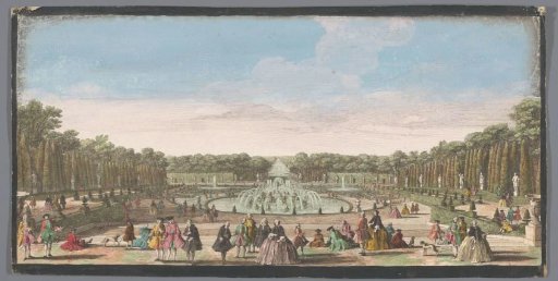 View of the Bassin de Latone in the Gardens of Versailles