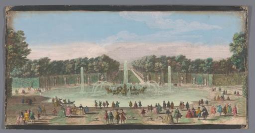 View of the Bassin d'Apollon in the Gardens of Versailles