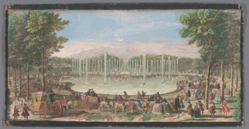View of the Bassin de Neptune in the Gardens of Versailles