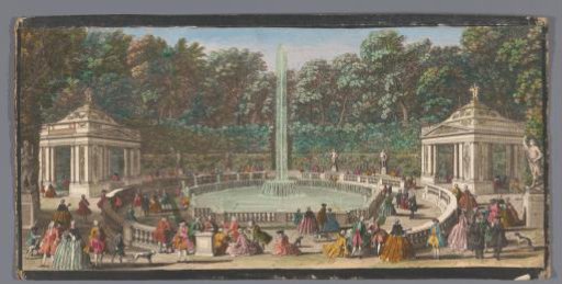 View of the Bosquet des Dômes in the Gardens of Versailles
