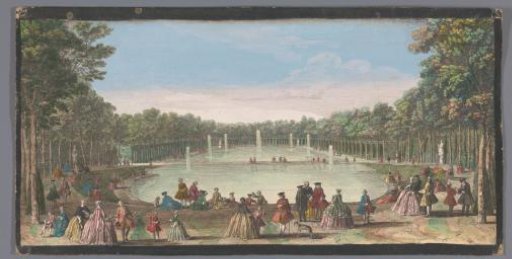 View of the Île Royale in the Gardens of Versailles