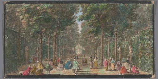 View of the Salle des Marronniers in the Gardens of Versailles
