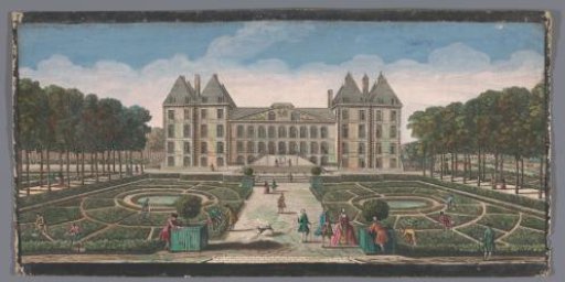 View of the garden and the Château de Saint-Maur