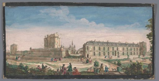 View of the Château de Vincennes from the garden